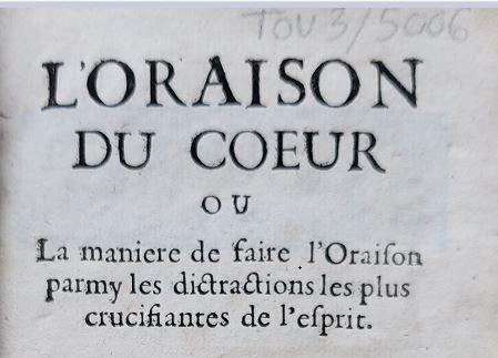 L'oraison du coeur